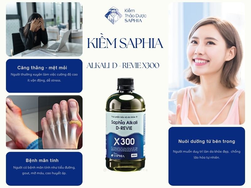 Đối tượng nên dùng Kiềm Saphia Alkali D-Revie X300