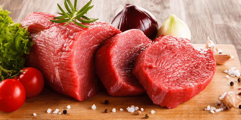 Thịt đỏ có chứa nhiều axit, chúng ta chỉ nên ăn một lượng vừa phải