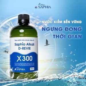 Kiềm Saphia X300 mang tới nhiều tác dụng tuyệt vời với sức khỏe của người sử dụng