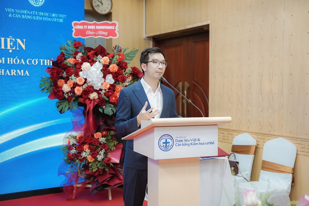 Ông Nguyễn Thành Phương, CEO Kiềm Saphia Pharma kỳ vọng vào mối quan hệ hợp tác cùng Viện Nghiên cứu Dược liệu Việt & Cân bằng Kiềm Hoá Cơ Thể