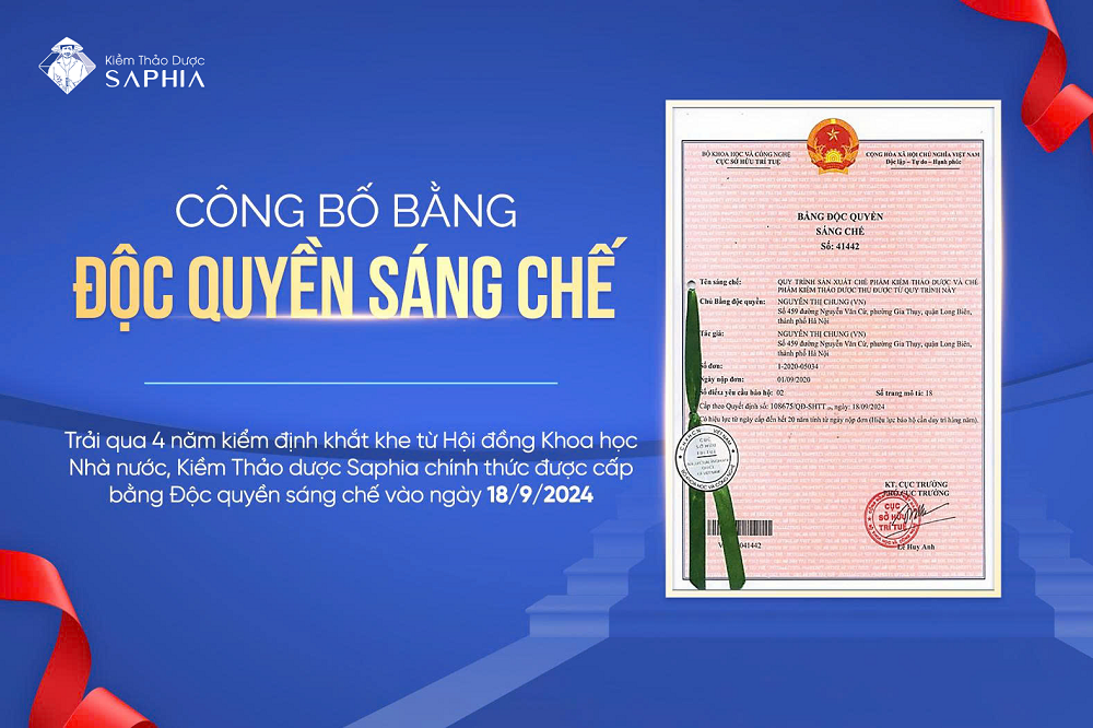 BẰNG ĐỘC QUYỀN SÁNG CHẾ KIỀM THẢO DƯỢC – NIỀM TỰ HÀO CỦA TRÍ TUỆ VIỆT