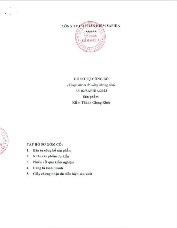 Giấy Tự Công Bố Thánh Gióng Khỏe (1)