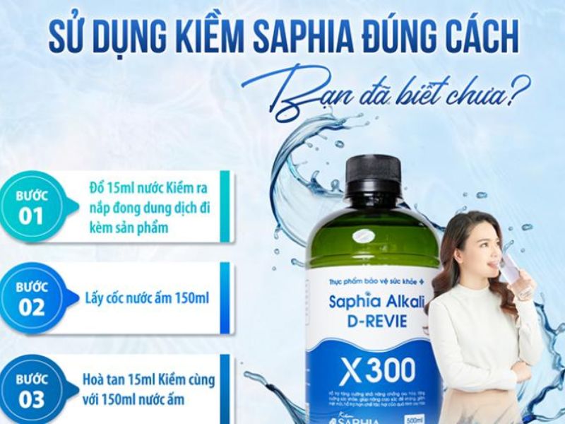 Sử dụng Kiềm Saphia mỗi ngày để đảm bảo hiệu quả tốt nhất
