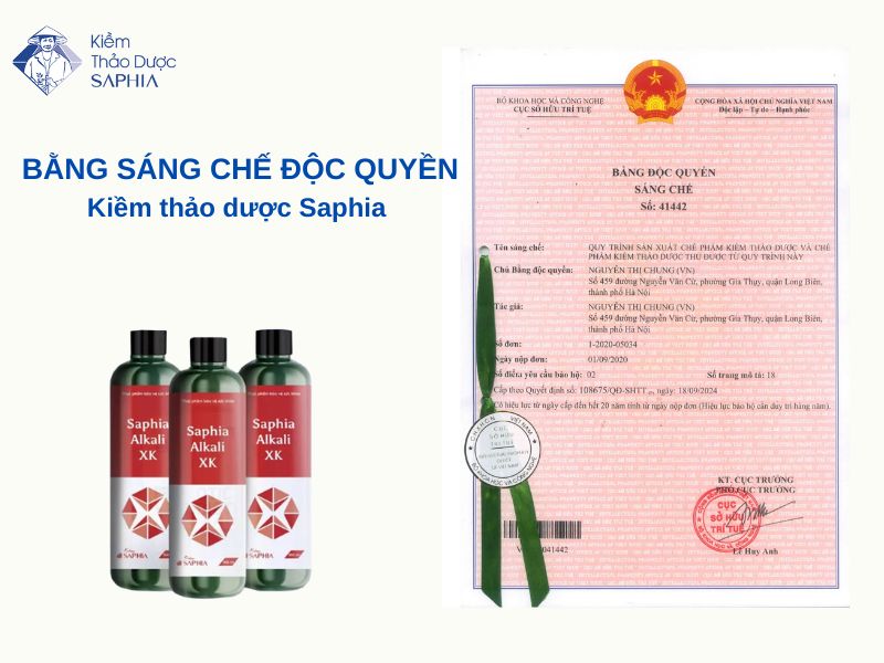 Kiềm thảo dược vinh dự nhận bằng sáng chế độc quyền