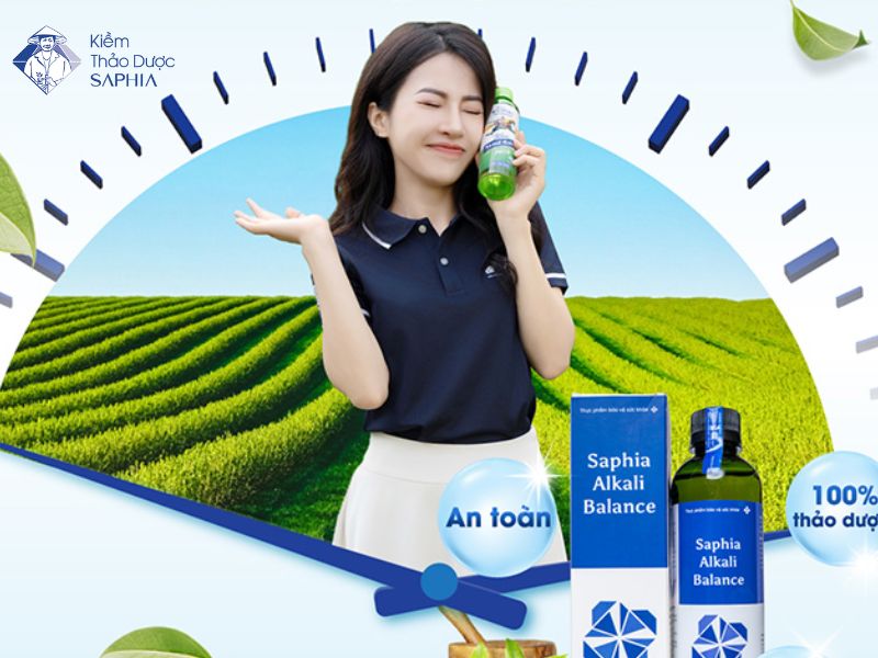 Kiềm Saphia hỗ trợ cân bằng kiềm trong cơ thể