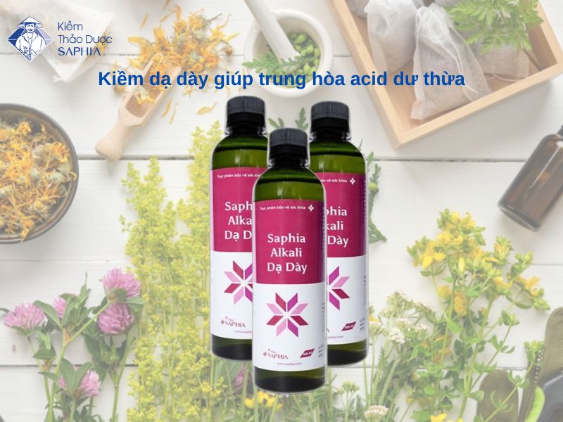 Kiềm thảo dược giúp trung hòa axit, hỗ trợ hạn chế bệnh tật