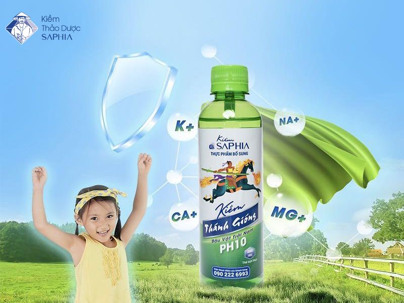Sản phẩm Kiềm Thánh Gióng bổ sung nhiều khoáng chất cho cơ thể