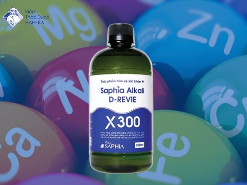 Nước Kiềm Saphia chứa nhiều khoáng chất tốt cho cơ thể