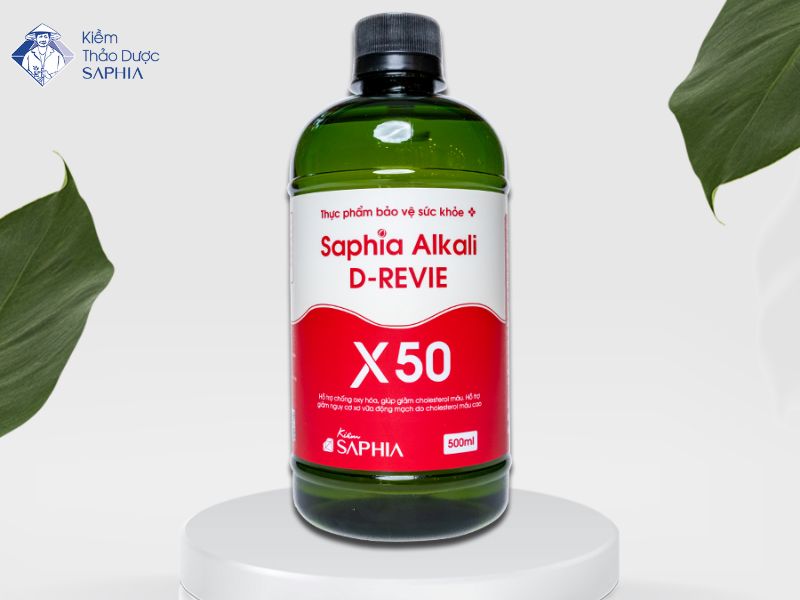 Nước uống Kiềm Saphia X50 hỗ trợ cân bằng cơ thể, khỏe từ gốc