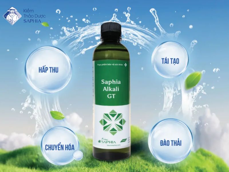 Sản phẩm Kiềm Saphia Pharma gan thận