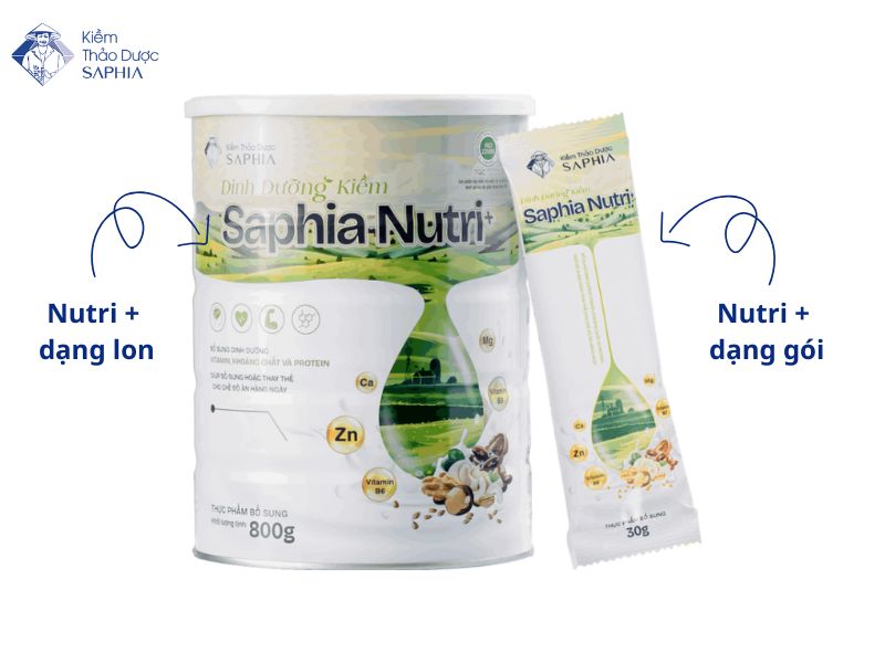 2 dạng thức của sản phẩm Nutri+