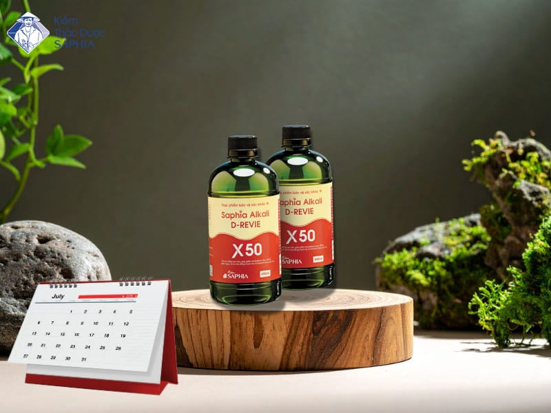 Nước Kiềm Thảo Dược Saphia X50 đóng chai