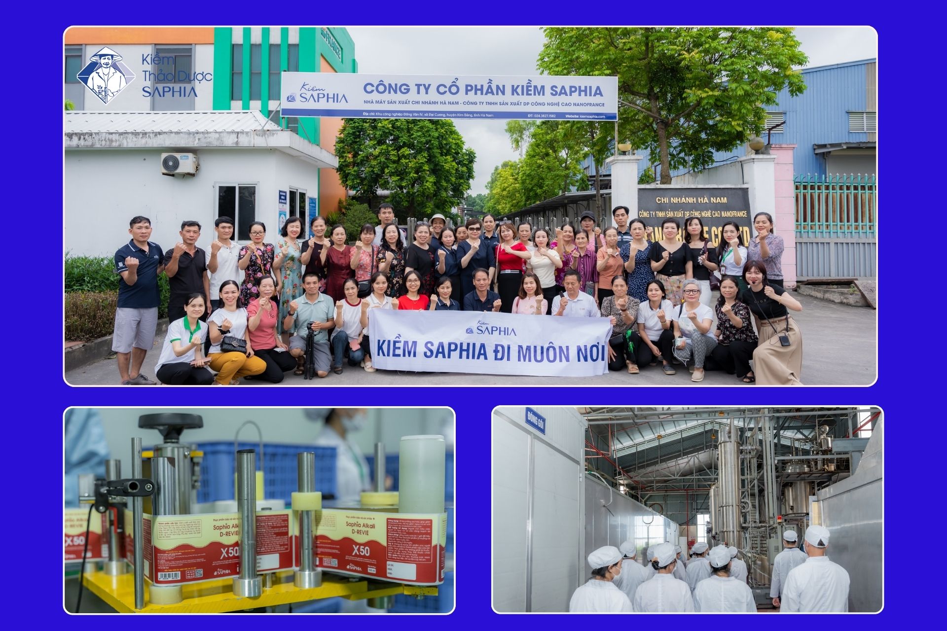 Tiêu chuẩn nhà máy sản xuất Kiềm Saphia – ISO & GMP an toàn rõ ràng