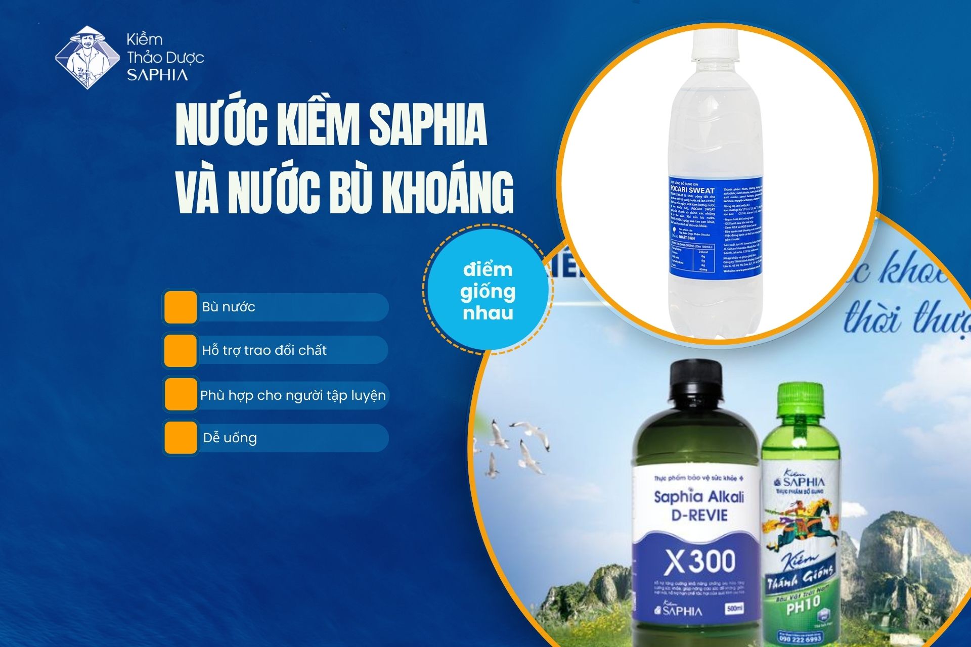 Nước bù khoáng và nước kiềm khác nhau như thế nào?