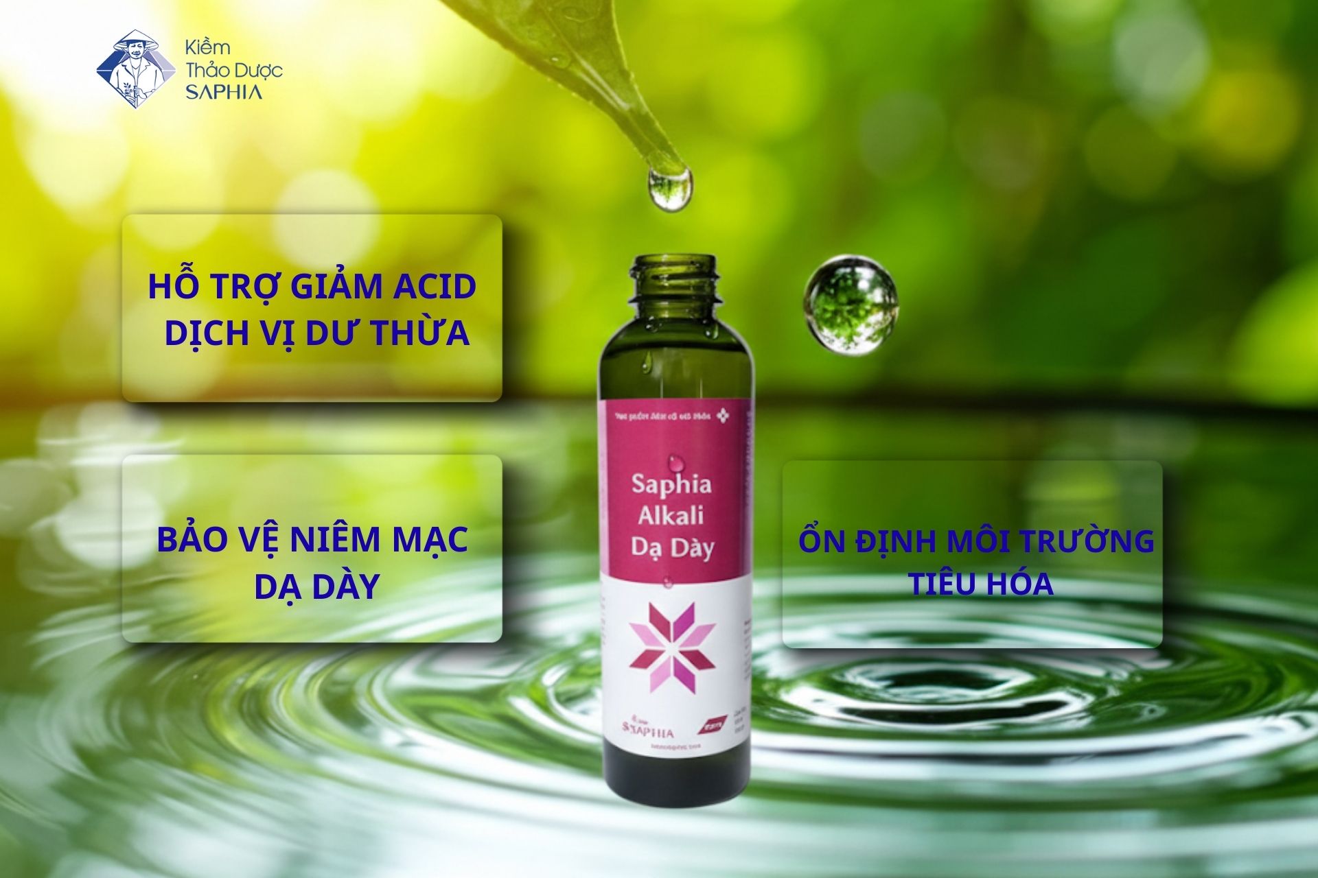 Kiềm dạ dày Saphia hỗ trợ giảm trào ngược dạ dày như thế nào?