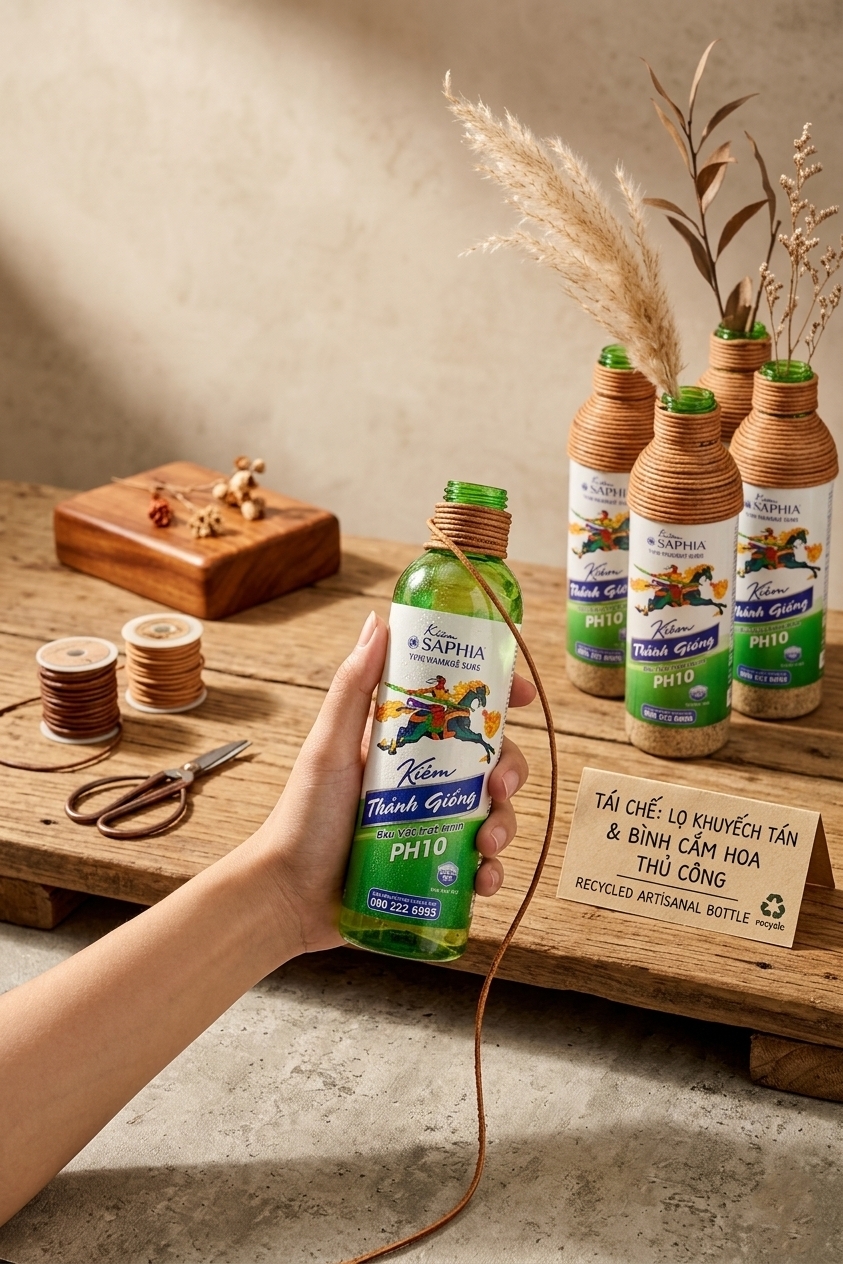 Mỗi chai nhựa được tái chế, thêm một hành động đẹp cùng Kiềm thảo dược Saphia